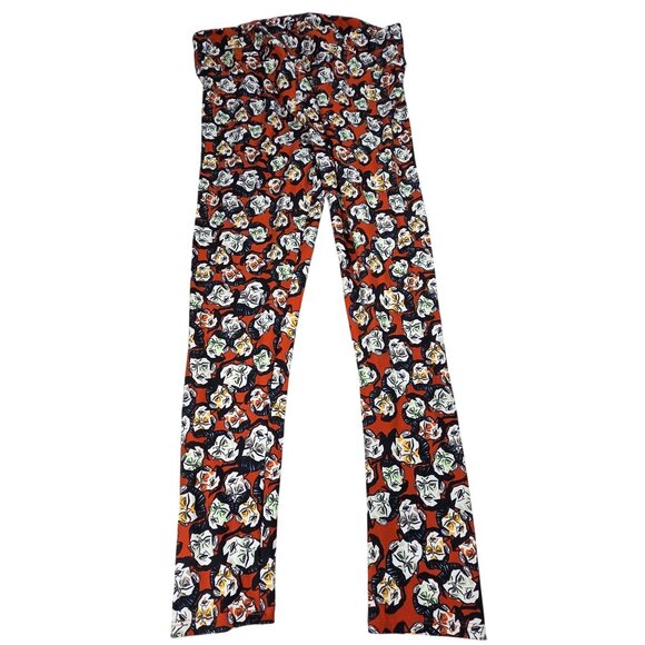 LuLaRoe Halloween TC2 Leggings With Dracula-Themed Print - Picture 3 of 5